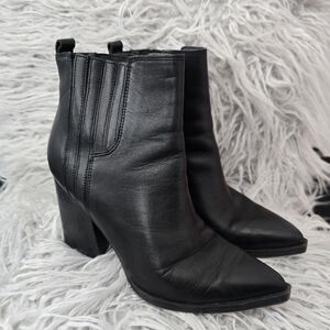 Marc Fisher Black Ankle Boots